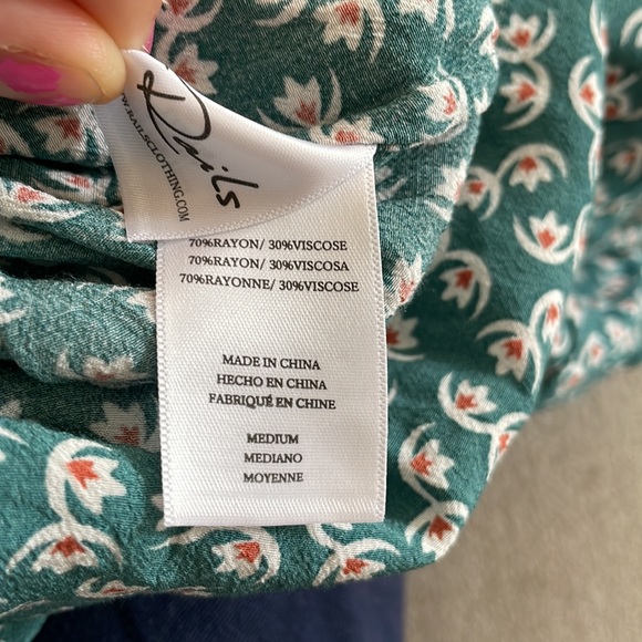 Rails Floral Romper Size M - Picture 7 of 9